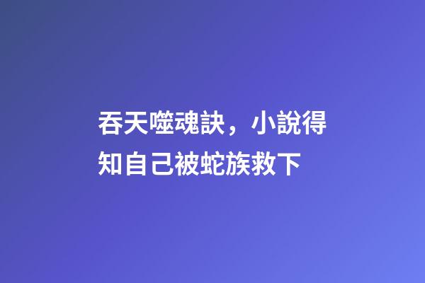 吞天噬魂訣，小說得知自己被蛇族救下-第1張-觀點(diǎn)-玄機(jī)派