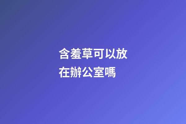 含羞草可以放在辦公室嗎