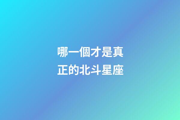 哪一個才是真正的北斗星座-第1張-星座運勢-玄機派