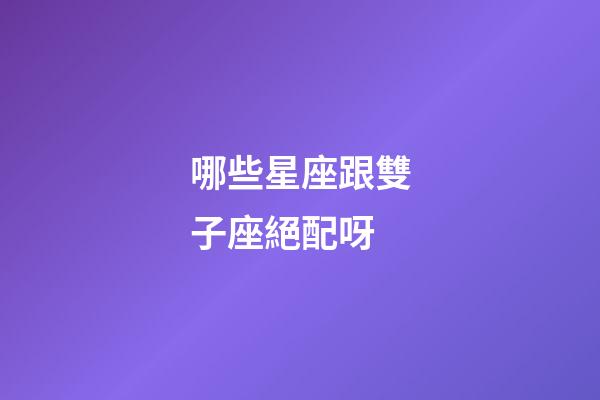 哪些星座跟雙子座絕配呀-第1張-星座運勢-玄機派