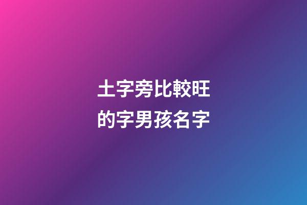 土字旁比較旺的字男孩名字(土字旁比較旺的字男孩小名)-第1張-男孩起名-玄機派
