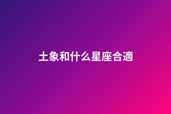 土象和什么星座合適-第1張-星座運勢-玄機派