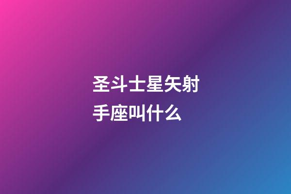 圣斗士星矢射手座叫什么-第1張-星座運勢-玄機派