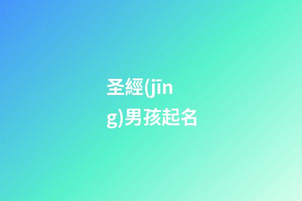 圣經(jīng)男孩起名(圣經(jīng)給男孩取名)