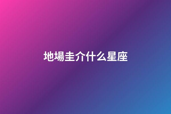 地場圭介什么星座-第1張-星座運勢-玄機派