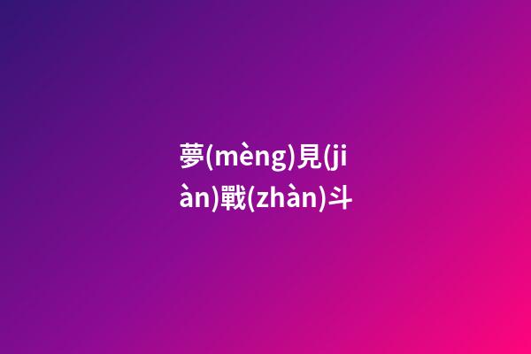 夢(mèng)見(jiàn)戰(zhàn)斗
