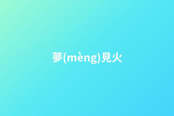 夢(mèng)見火