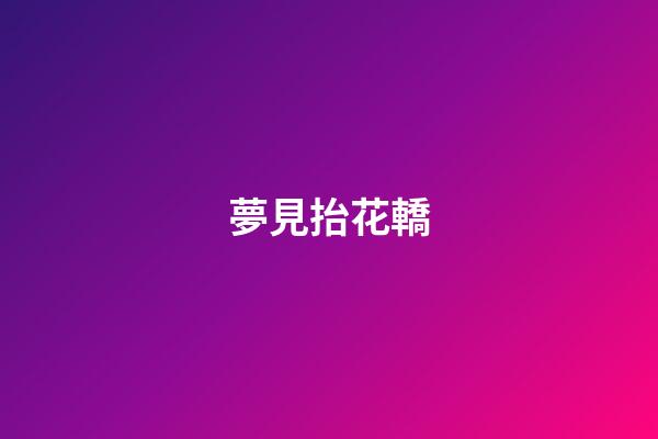 夢見抬花轎