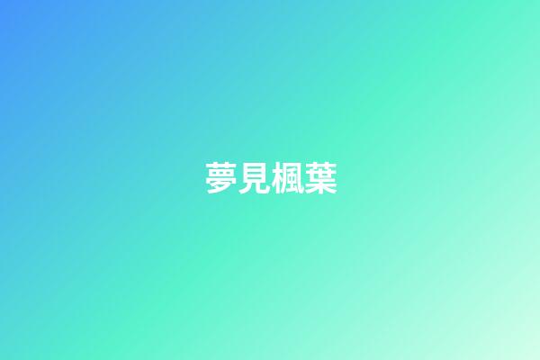 夢見楓葉