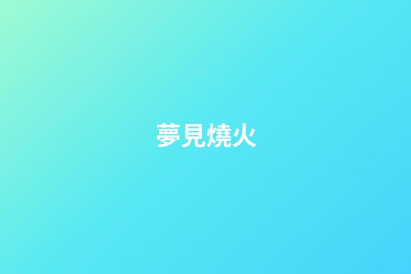 夢見燒火