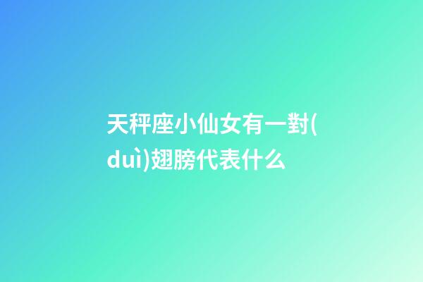 天秤座小仙女有一對(duì)翅膀代表什么