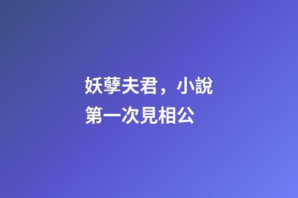 妖孽夫君，小說第一次見相公-第1張-觀點-玄機派