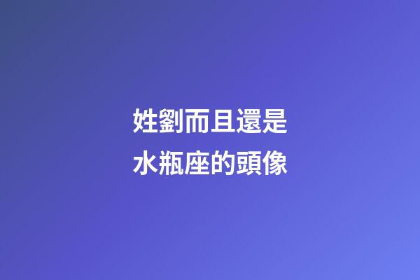 姓劉而且還是水瓶座的頭像-第1張-星座運勢-玄機派