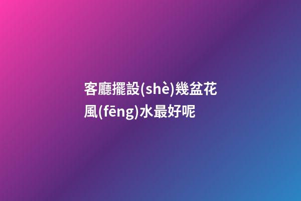 客廳擺設(shè)幾盆花風(fēng)水最好呢