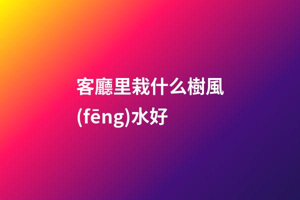 客廳里栽什么樹風(fēng)水好