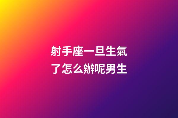 射手座一旦生氣了怎么辦呢男生-第1張-星座運勢-玄機派