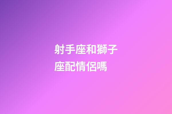 射手座和獅子座配情侶嗎-第1張-星座運勢-玄機派