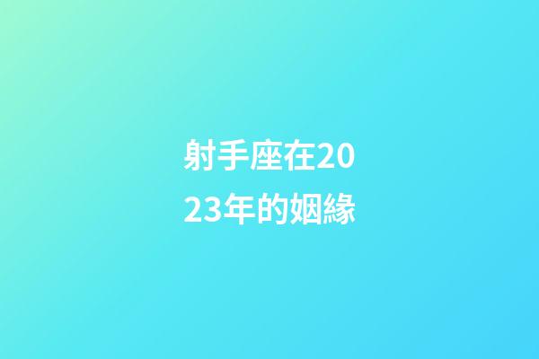 射手座在2023年的姻緣-第1張-星座運勢-玄機派