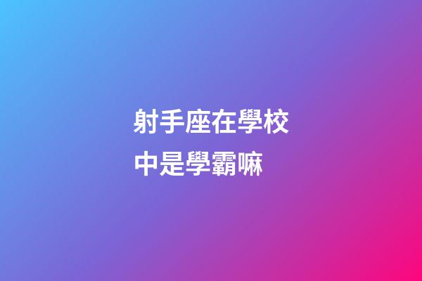 射手座在學校中是學霸嘛-第1張-星座運勢-玄機派