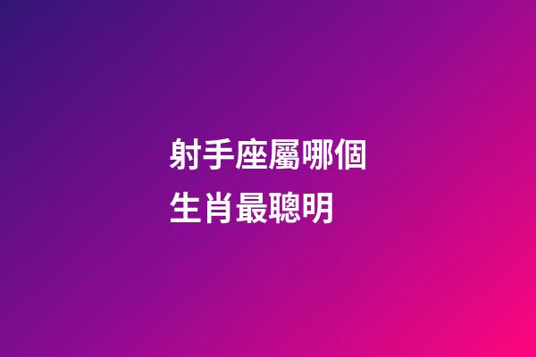射手座屬哪個生肖最聰明-第1張-星座運勢-玄機派