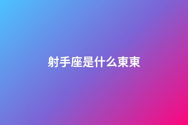 射手座是什么東東-第1張-星座運(yùn)勢(shì)-玄機(jī)派