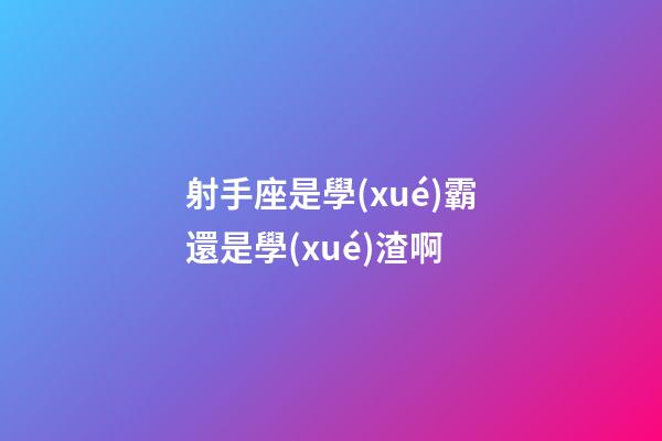 射手座是學(xué)霸還是學(xué)渣啊-第1張-星座運(yùn)勢(shì)-玄機(jī)派
