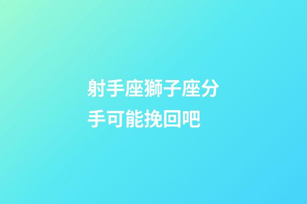 射手座獅子座分手可能挽回吧-第1張-星座運(yùn)勢(shì)-玄機(jī)派