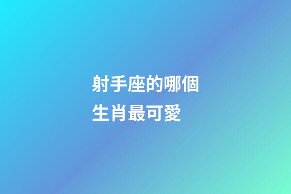 射手座的哪個生肖最可愛-第1張-星座運勢-玄機派