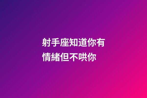 射手座知道你有情緒但不哄你-第1張-星座運勢-玄機派