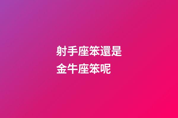 射手座笨還是金牛座笨呢-第1張-星座運勢-玄機派