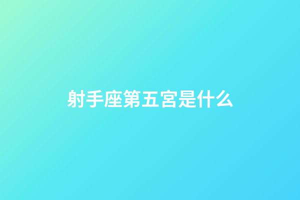 射手座第五宮是什么-第1張-星座運勢-玄機派