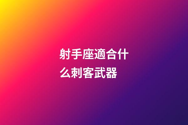 射手座適合什么刺客武器