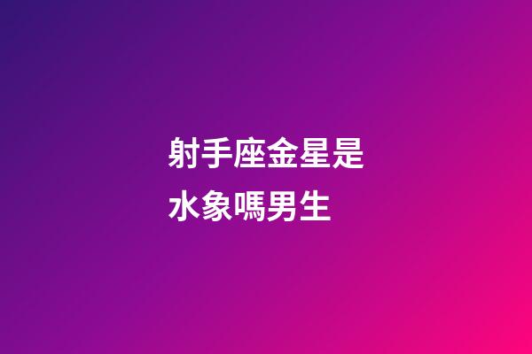 射手座金星是水象嗎男生-第1張-星座運勢-玄機派