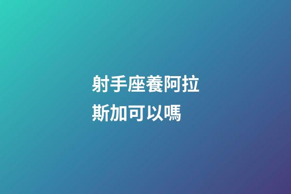 射手座養阿拉斯加可以嗎