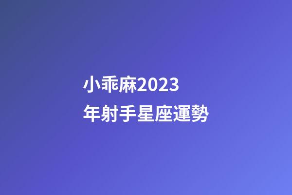 小乖麻2023年射手星座運勢-第1張-星座運勢-玄機派