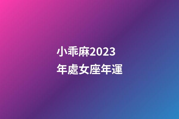 小乖麻2023年處女座年運-第1張-星座運勢-玄機派