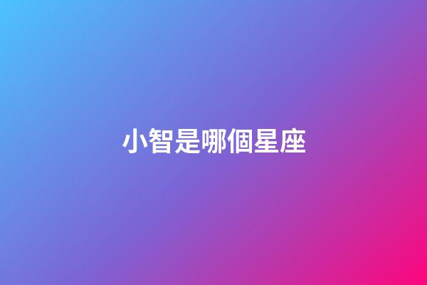 小智是哪個星座-第1張-星座運勢-玄機派