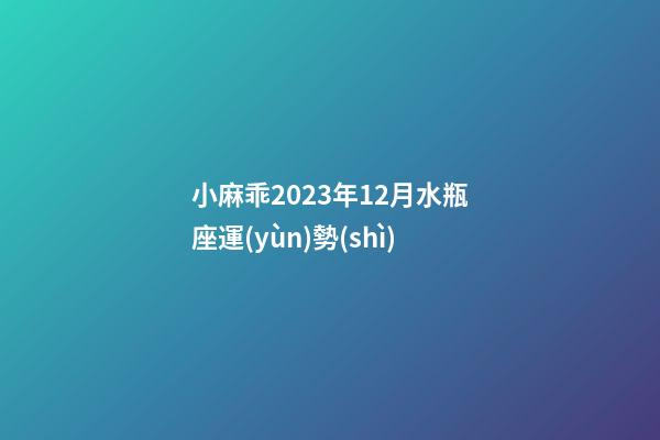 小麻乖2023年12月水瓶座運(yùn)勢(shì)-第1張-星座運(yùn)勢(shì)-玄機(jī)派