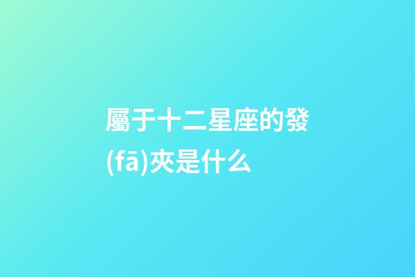 屬于十二星座的發(fā)夾是什么-第1張-星座運(yùn)勢(shì)-玄機(jī)派