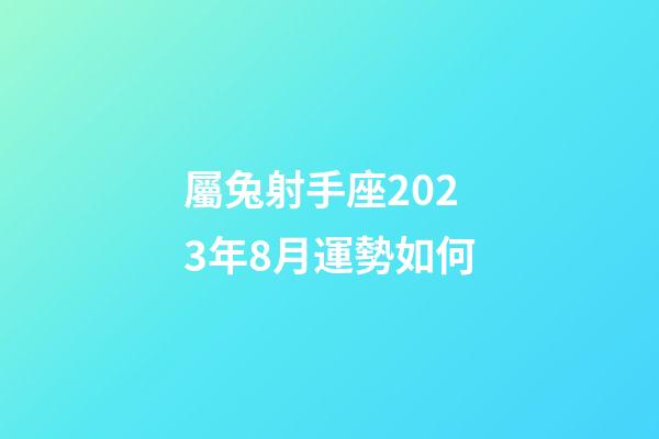 屬兔射手座2023年8月運勢如何-第1張-星座運勢-玄機派
