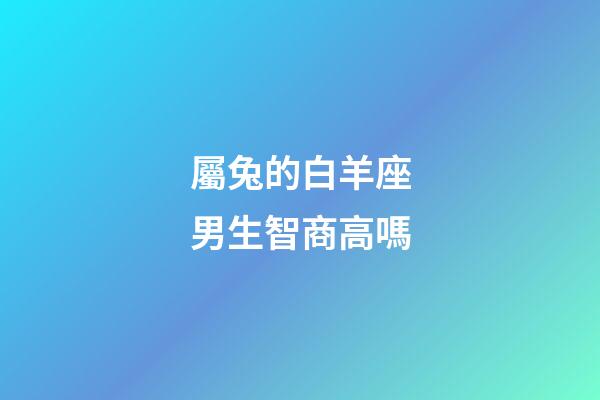 屬兔的白羊座男生智商高嗎-第1張-星座運(yùn)勢(shì)-玄機(jī)派