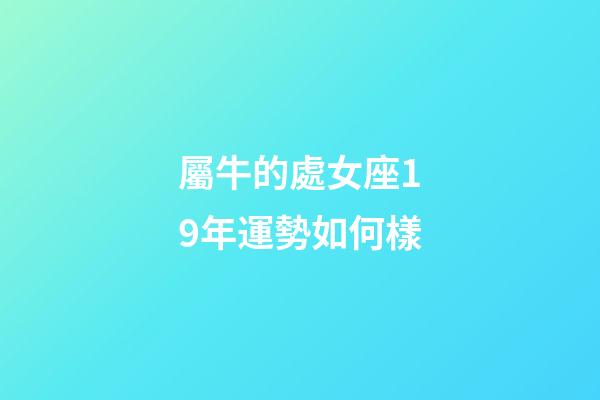 屬牛的處女座19年運勢如何樣-第1張-星座運勢-玄機派