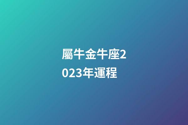 屬牛金牛座2023年運程-第1張-星座運勢-玄機派