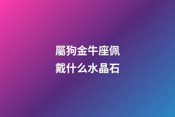屬狗金牛座佩戴什么水晶石-第1張-星座運(yùn)勢(shì)-玄機(jī)派