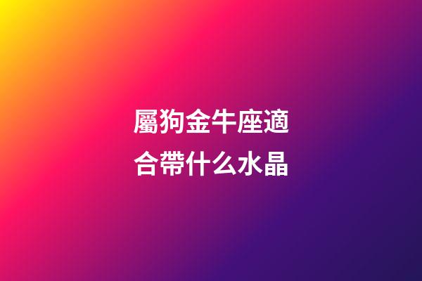 屬狗金牛座適合帶什么水晶-第1張-星座運勢-玄機派