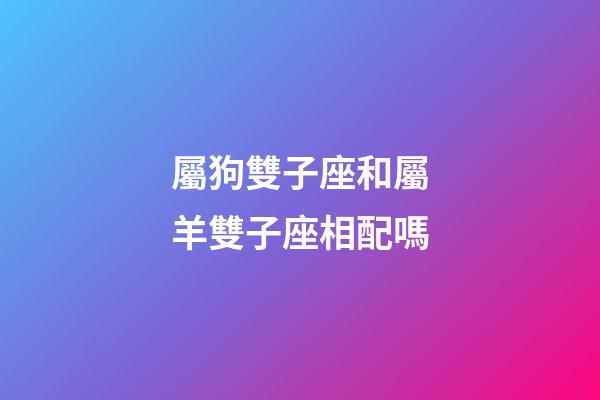 屬狗雙子座和屬羊雙子座相配嗎-第1張-星座運勢-玄機派