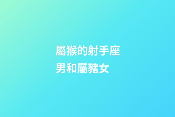屬猴的射手座男和屬豬女-第1張-星座運勢-玄機派