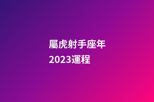 屬虎射手座年2023運程-第1張-星座運勢-玄機派