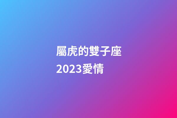 屬虎的雙子座2023愛情-第1張-星座運勢-玄機派