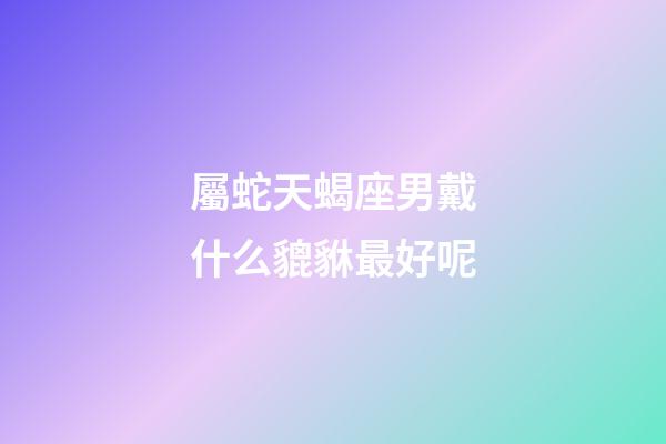 屬蛇天蝎座男戴什么貔貅最好呢-第1張-星座運(yùn)勢-玄機(jī)派